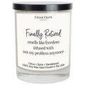 Retirement Candles - Finally Retired, Smells Like Freedom