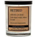 Retirement Candles - Retired Adjective, Golden Patchouli