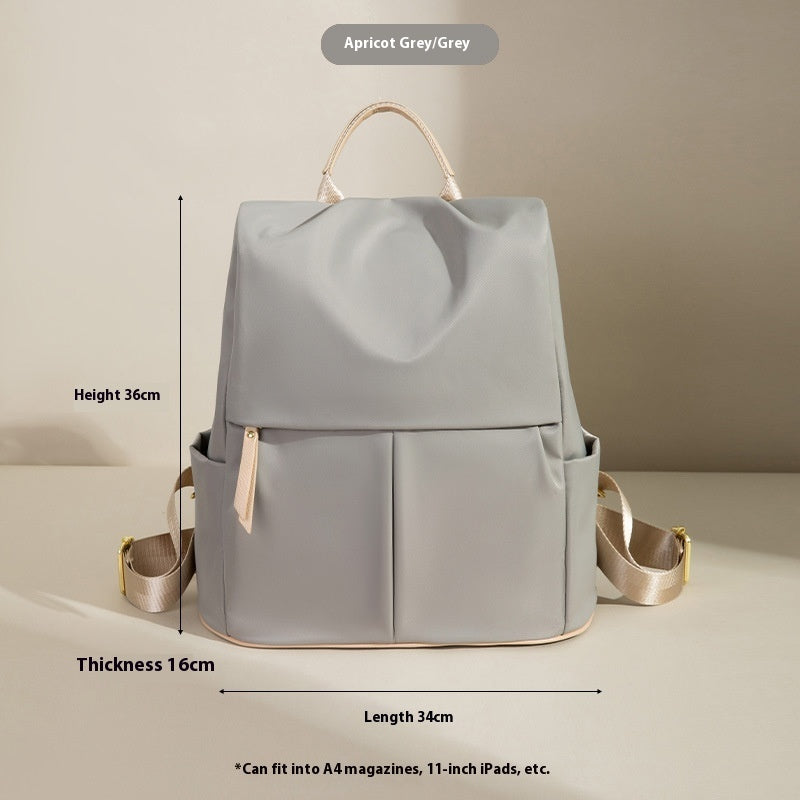 Fashion Commuter Contrast Color Travel Bag Large-capacity Backpack