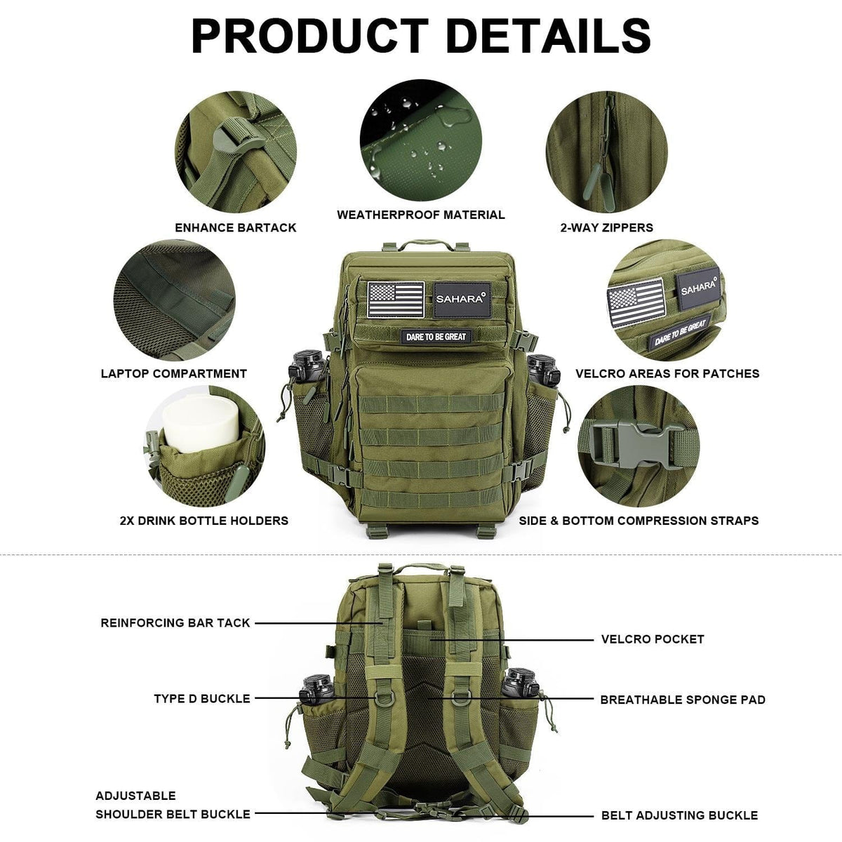 Raider Series Travel Bag & Laptop Backpack for Laptops up to 17.3-inch