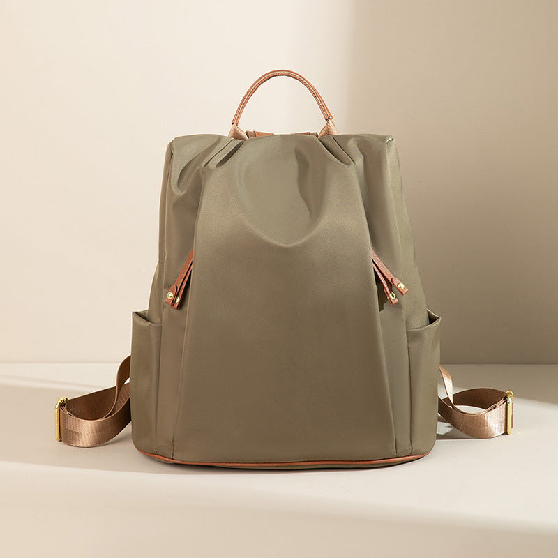 Fashion Commuter Contrast Color Travel Bag Large-capacity Backpack