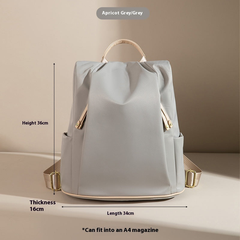 Fashion Commuter Contrast Color Travel Bag Large-capacity Backpack